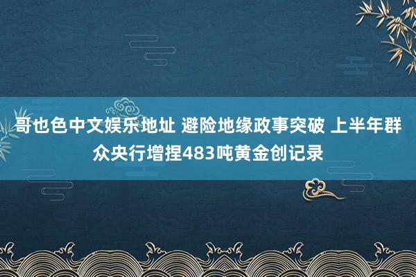 哥也色中文娱乐地址 避险地缘政事突破 上半年群众央行增捏483吨黄金创记录