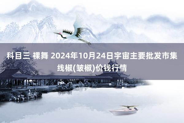 科目三 裸舞 2024年10月24日宇宙主要批发市集线椒(皱椒)价钱行情