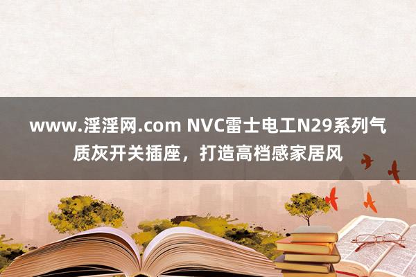 www.淫淫网.com NVC雷士电工N29系列气质灰开关插座，打造高档感家居风