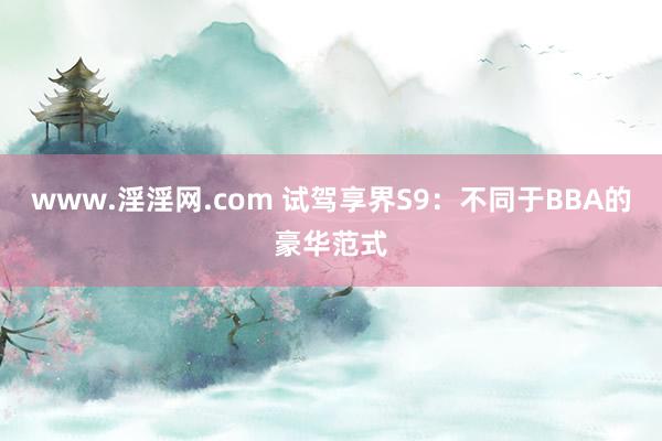 www.淫淫网.com 试驾享界S9：不同于BBA的豪华范式