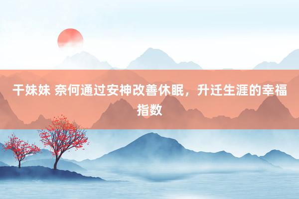 干妹妹 奈何通过安神改善休眠，升迁生涯的幸福指数